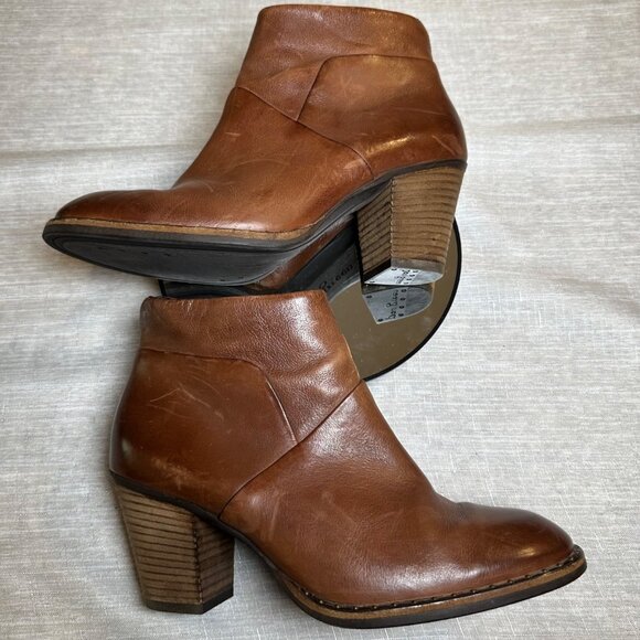 Paul Green Stella Studded Vintage Women’s 8 Leather Ankle Boots Austrian Made - Picture 6 of 9